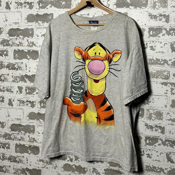 Vintage Tigger Shirt Winnie the Pooh Size 3 XL Boxy Fit - Picture 1 of 5